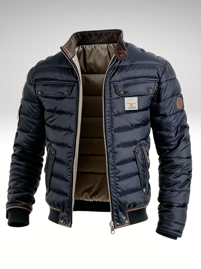 Blouson Bomber Matelassé pour Homme avec Poches à Rabat 2