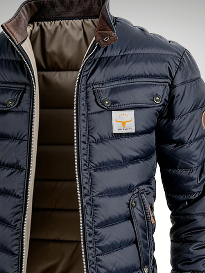 Blouson Bomber Matelassé pour Homme avec Poches à Rabat 4