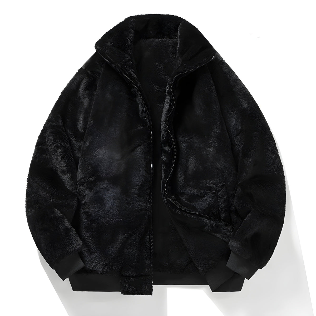 Blouson Bomber en Fausse Fourrure pour Femme 6