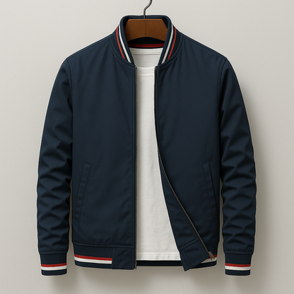 Blouson Bomber pour Homme à Bordures Rayées 5