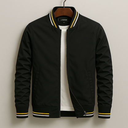 Blouson Bomber pour Homme à Bordures Rayées 6