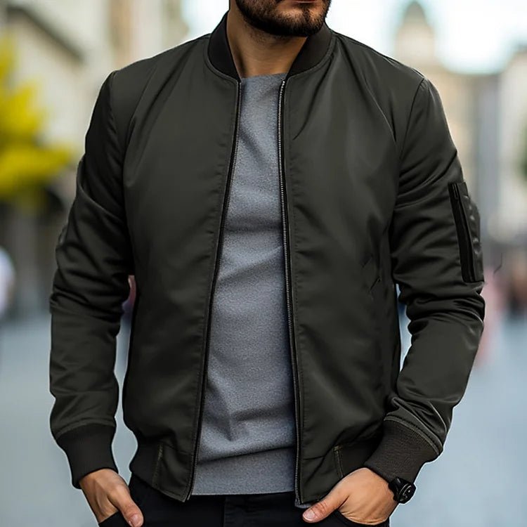 Blouson Bomber pour Homme avec Poche Zippée sur la Manche 3