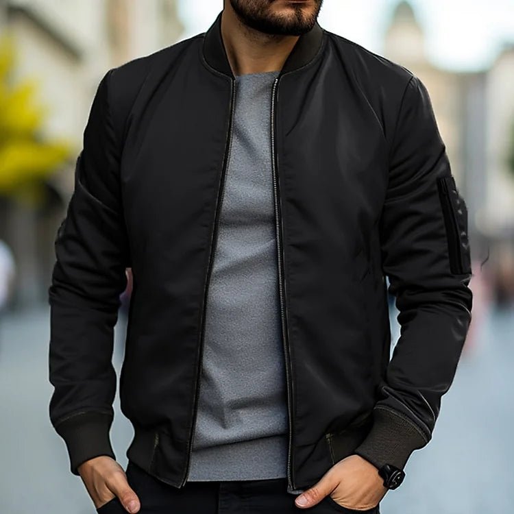 Blouson Bomber pour Homme avec Poche Zippée sur la Manche 6