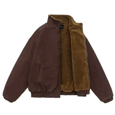 Blouson Bomber zippé pour homme avec col montant 2
