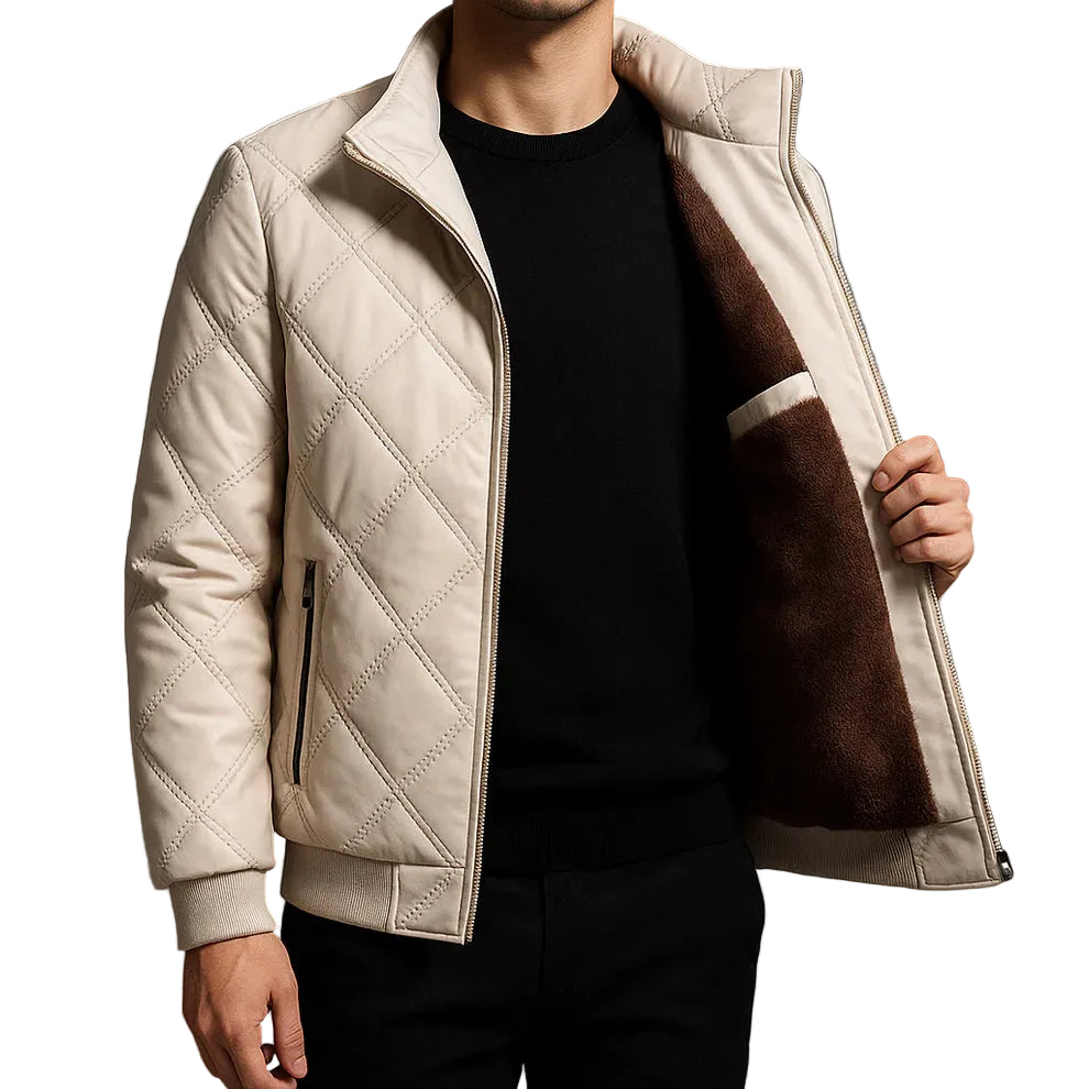Blouson Homme Hiver Matelassé Doublure Polaire-Gigié