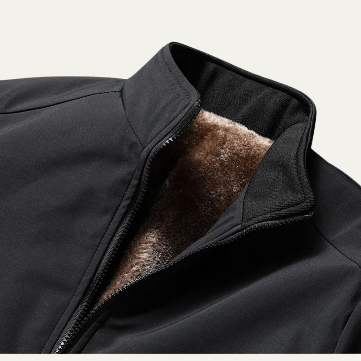 Bomber homme à col montant doublé en polaire 11