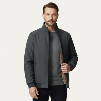 Bomber homme à col montant doublé en polaire 7