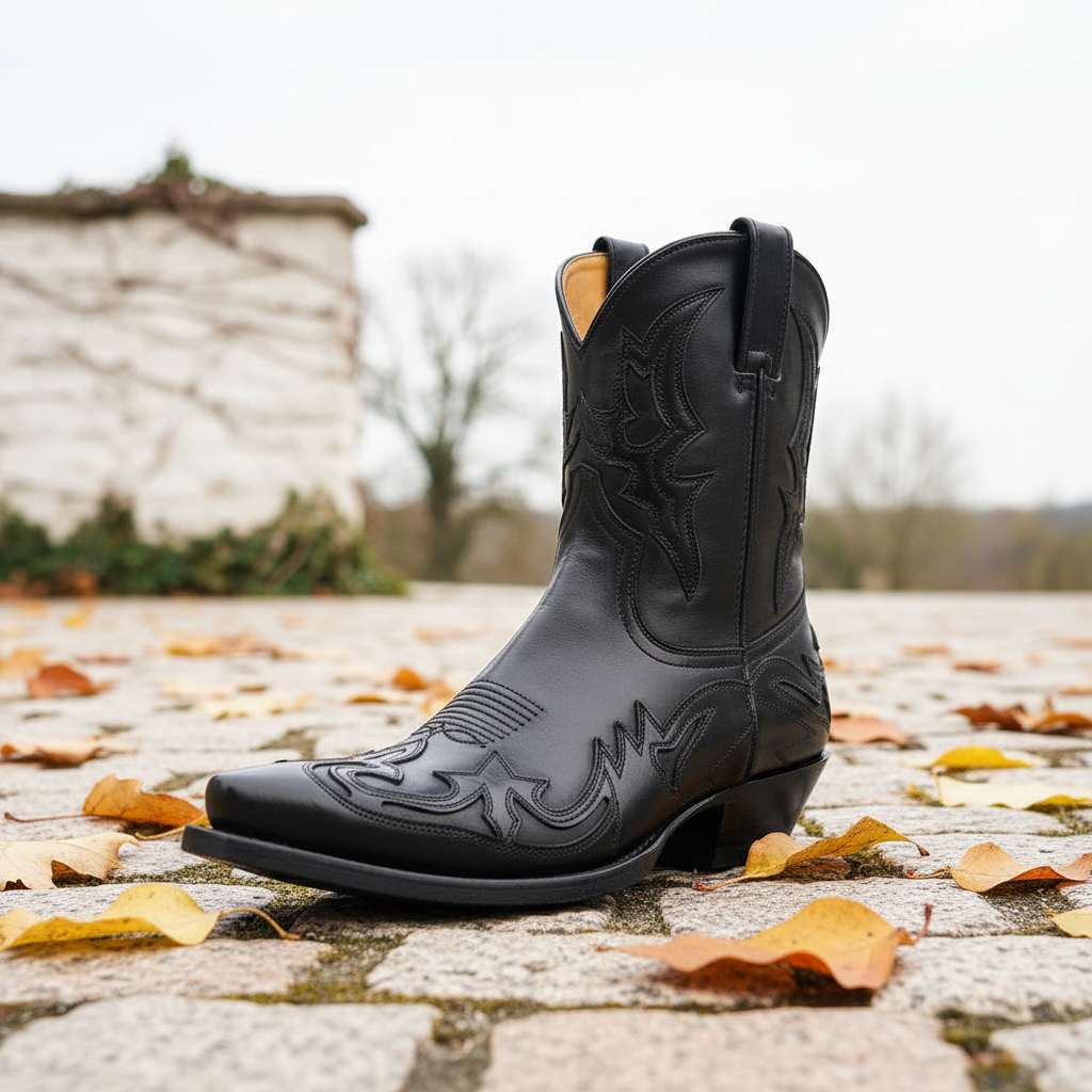 Bottes de cowboy pour femmes avec surpiqûres décoratives 2