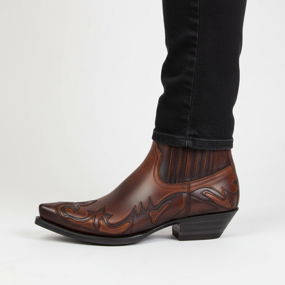 Bottes de cowboy pour femmes avec surpiqûres décoratives 5