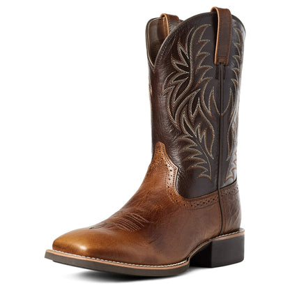 Bottes de cowboy western pour hommes avec tige brodée 7