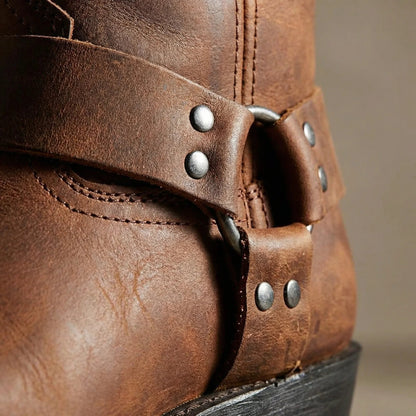 Bottes de style cowboy pour homme avec harnais 3