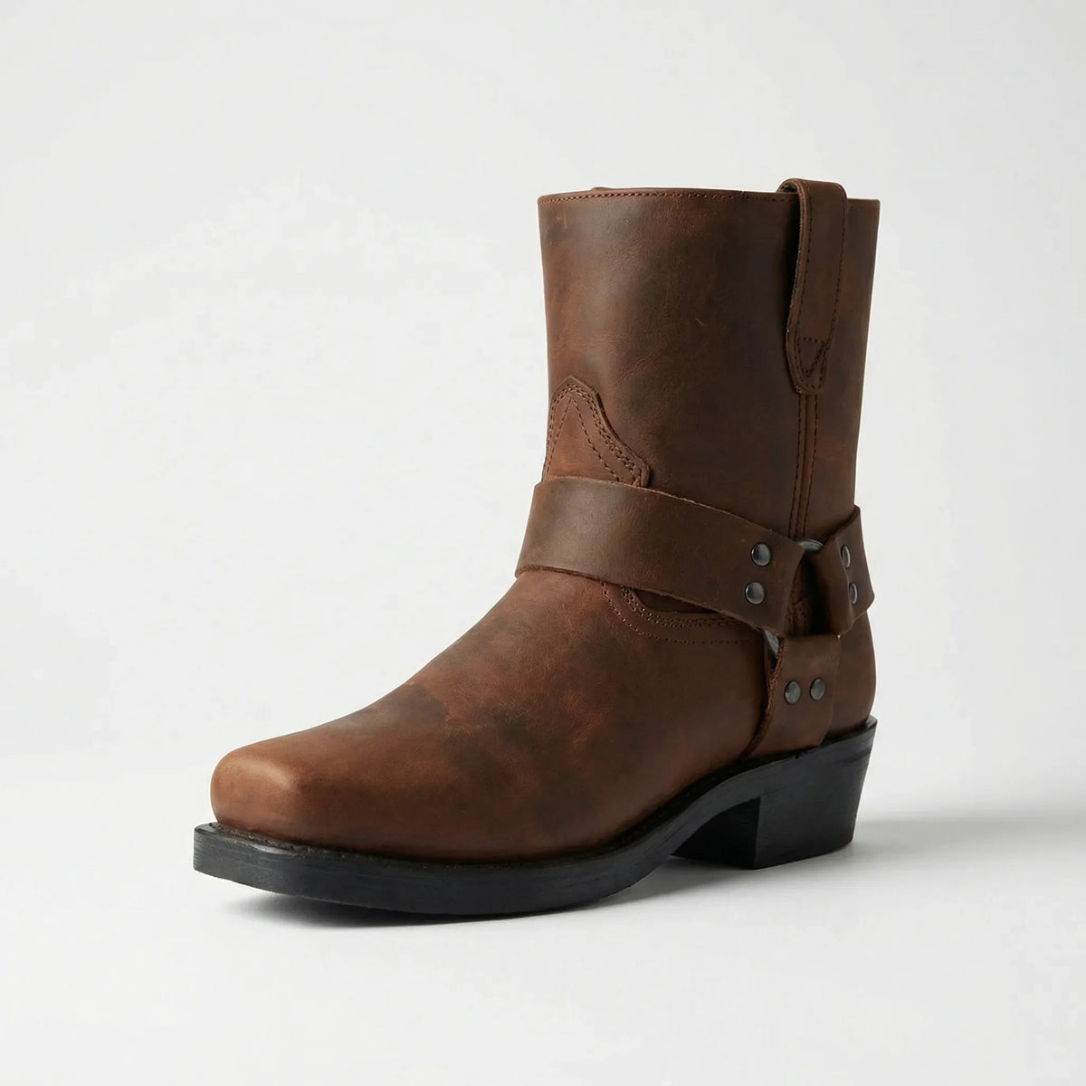 Bottes de style cowboy pour homme avec harnais 4