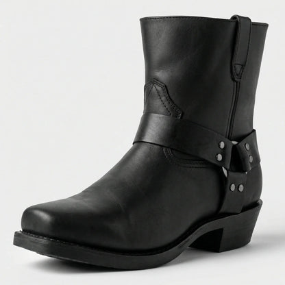 Bottes de style cowboy pour homme avec harnais 5