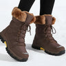Bottes de Neige Femme Imperméables Fourrées & Semelle Antidérapante-Gigié