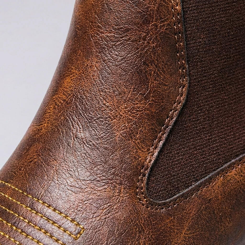 Bottines Chelsea pour homme avec détail brodé sur le bout 5