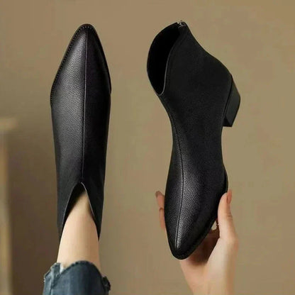 Bottines à bout pointu pour femme avec talon bloc 6
