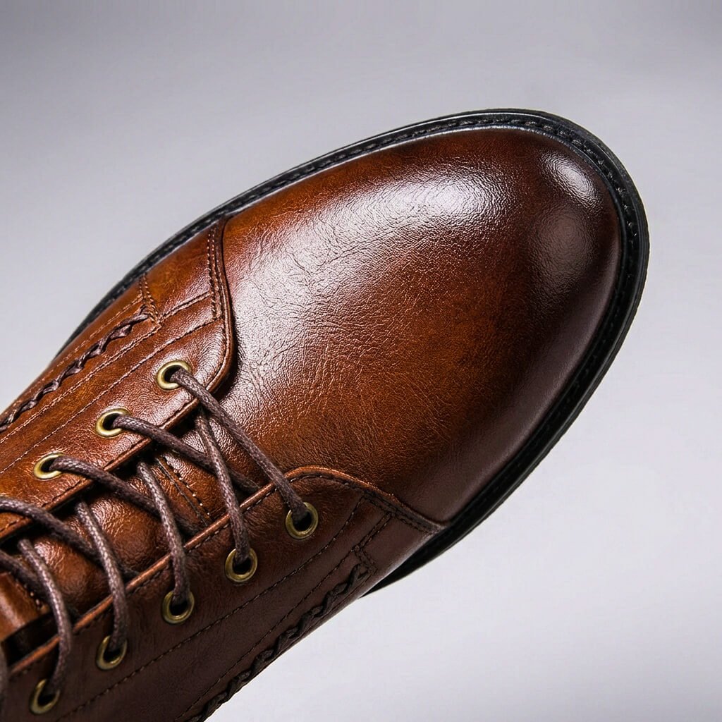 Bottines à lacets pour homme avec détail tressé sur le côté 4