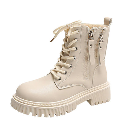 Bottines pour femme avec doubles fermetures éclair latérales et semelle crantée 6