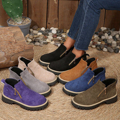 Bottines pour femme avec fermetures éclair latérales et semelles crantées 10