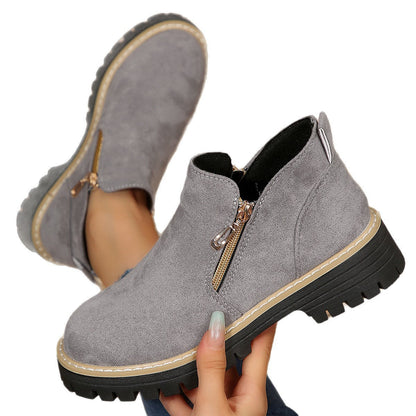 Bottines pour femme avec fermetures éclair latérales et semelles crantées 11