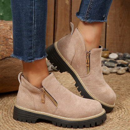 Bottines pour femme avec fermetures éclair latérales et semelles crantées 8