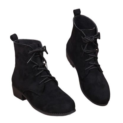 Bottines pour femme avec talon bloc et fermeture à lacets 4