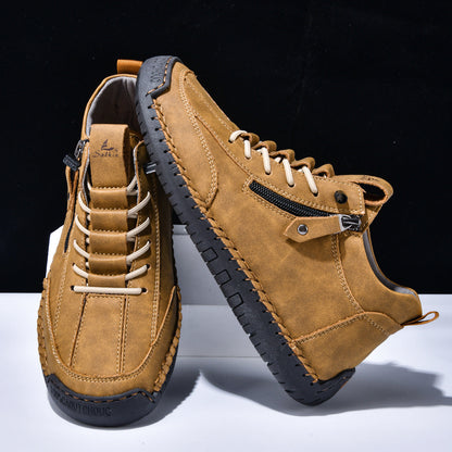 Bottines pour homme avec fermeture éclair latérale et lacets 10