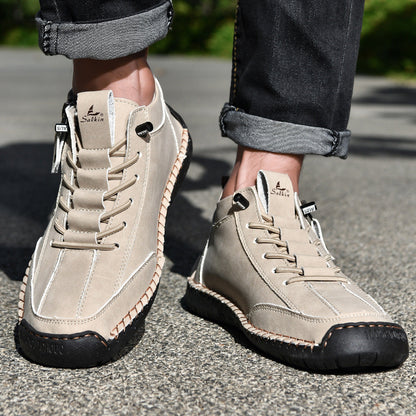 Bottines pour homme avec fermeture éclair latérale et lacets 16
