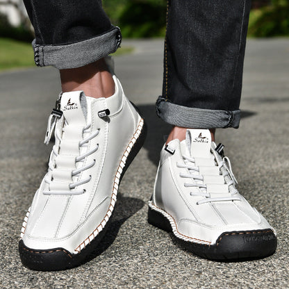 Bottines pour homme avec fermeture éclair latérale et lacets 19