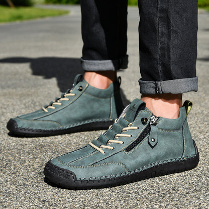 Bottines pour homme avec fermeture éclair latérale et lacets 25