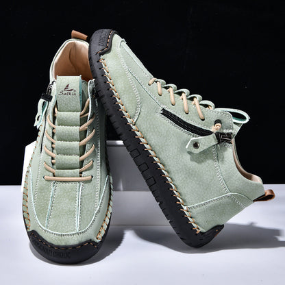 Bottines pour homme avec fermeture éclair latérale et lacets 5