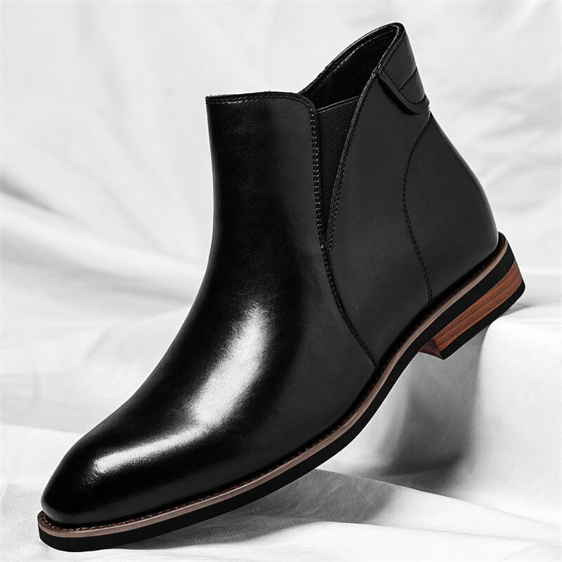 Bottines pour homme avec panneaux latéraux élastiques 2