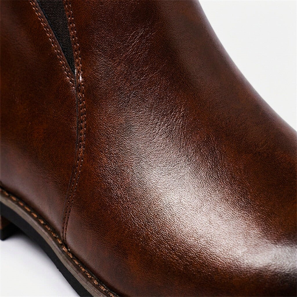 Bottines pour homme avec panneaux latéraux élastiques 3