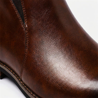 Bottines pour homme avec panneaux latéraux élastiques 3