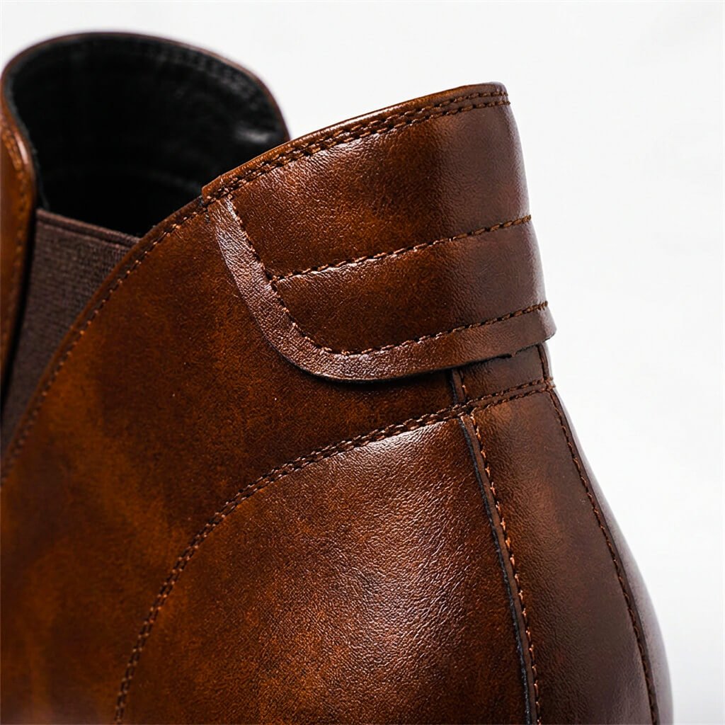 Bottines pour homme avec panneaux latéraux élastiques 4