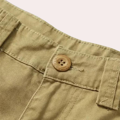 Homme Pantalon avec Poches Multiples et Structure de Ceinture