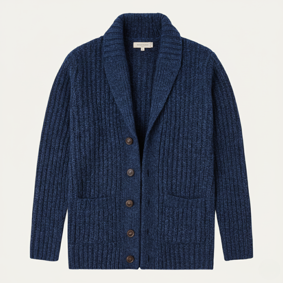 Cardigan homme en maille épaisse avec col châle 7