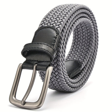Ceinture tressée pour homme avec boucle carrée 2