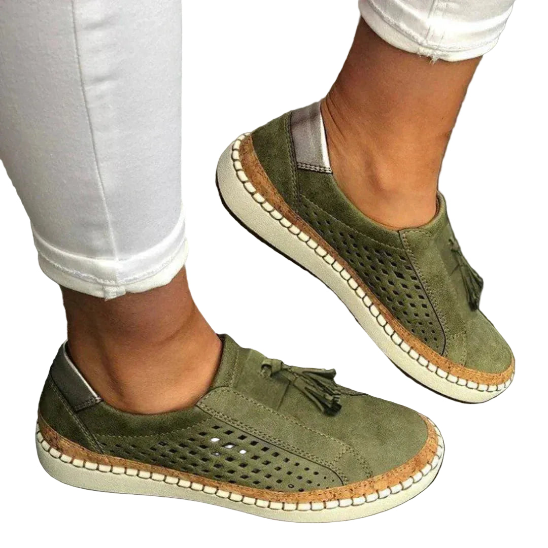 Mocassins Femme Été À Enfiler À Glands-Gigié