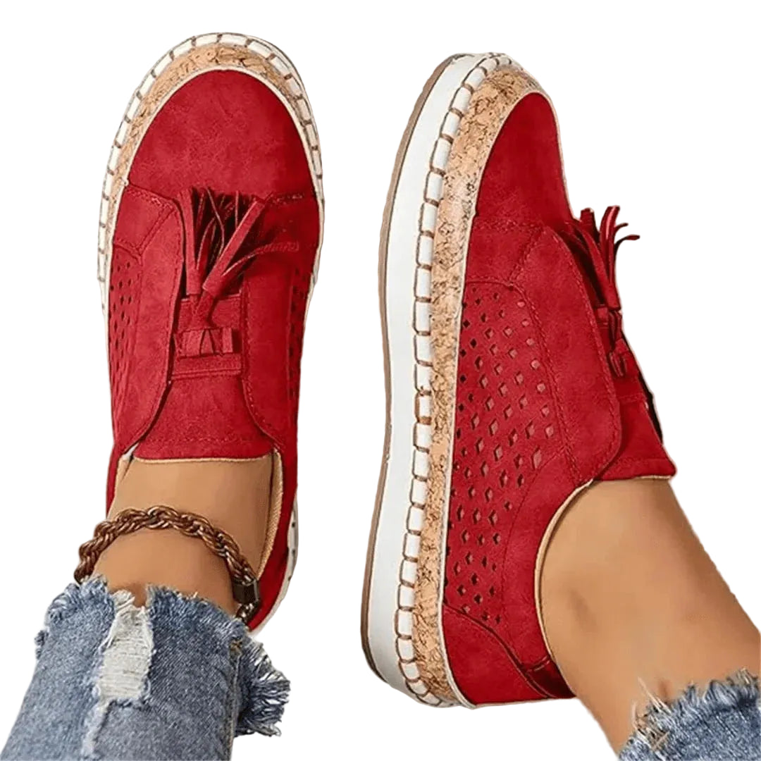 Mocassins Femme Été À Enfiler À Glands-Gigié