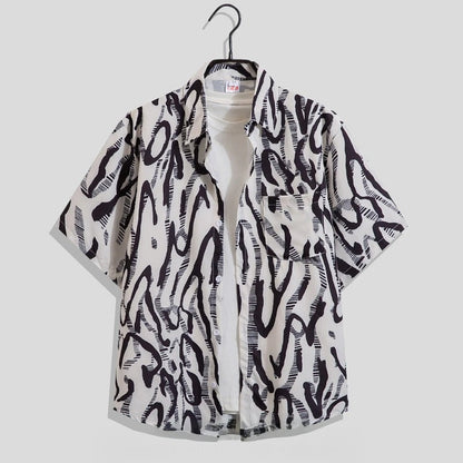 Chemise à manches courtes à imprimé floral pour homme 3