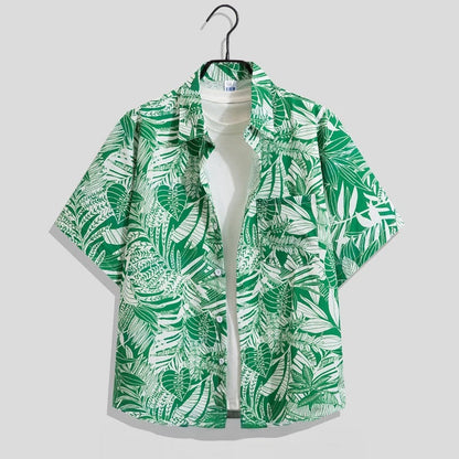 Chemise à manches courtes à imprimé floral pour homme 5