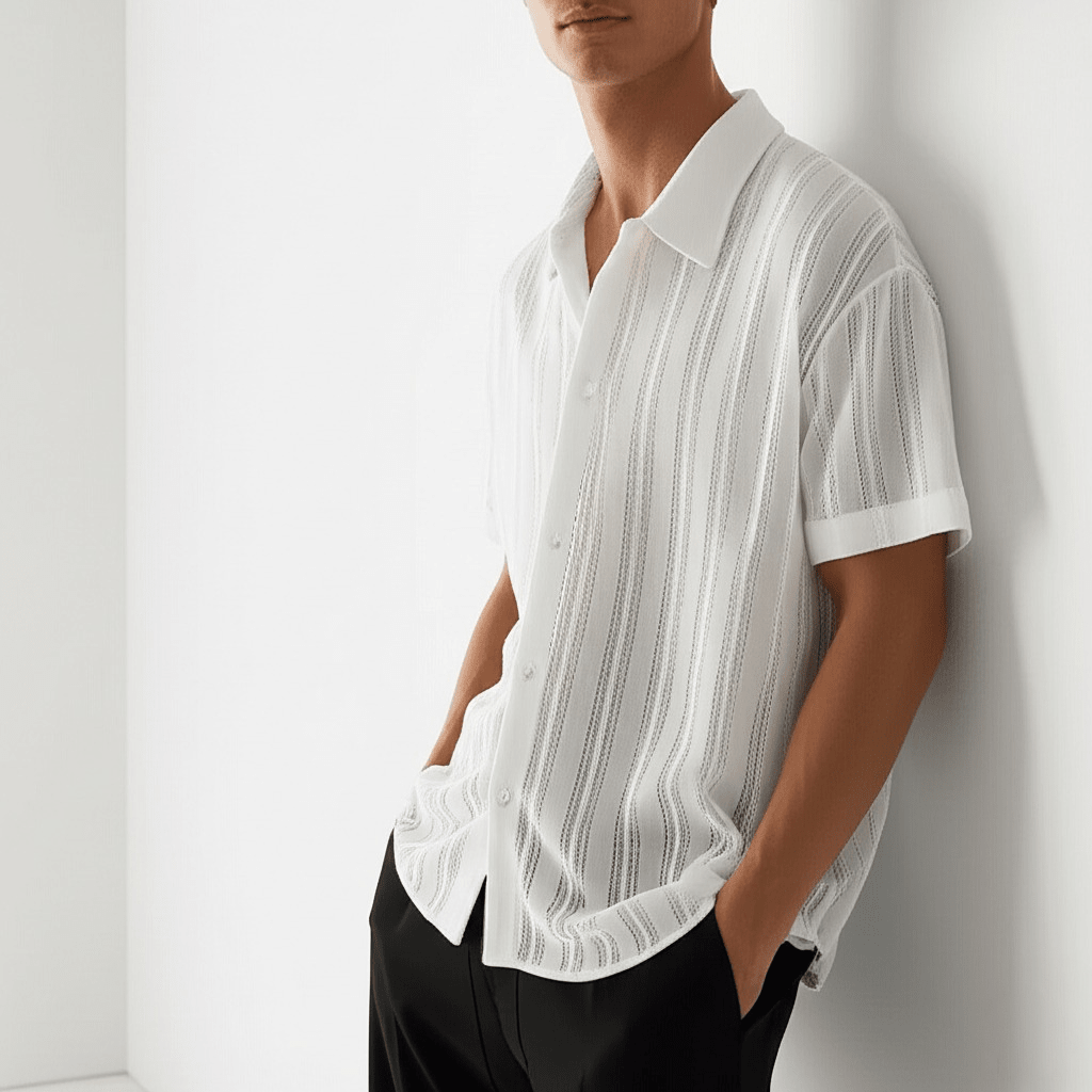 Chemise à manches courtes pour homme 8