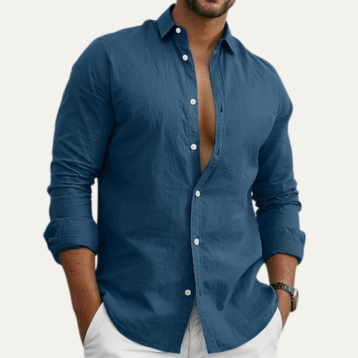 Chemise à manches longues pour homme 7