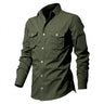 Chemise à manches longues pour homme avec deux poches poitrine 2