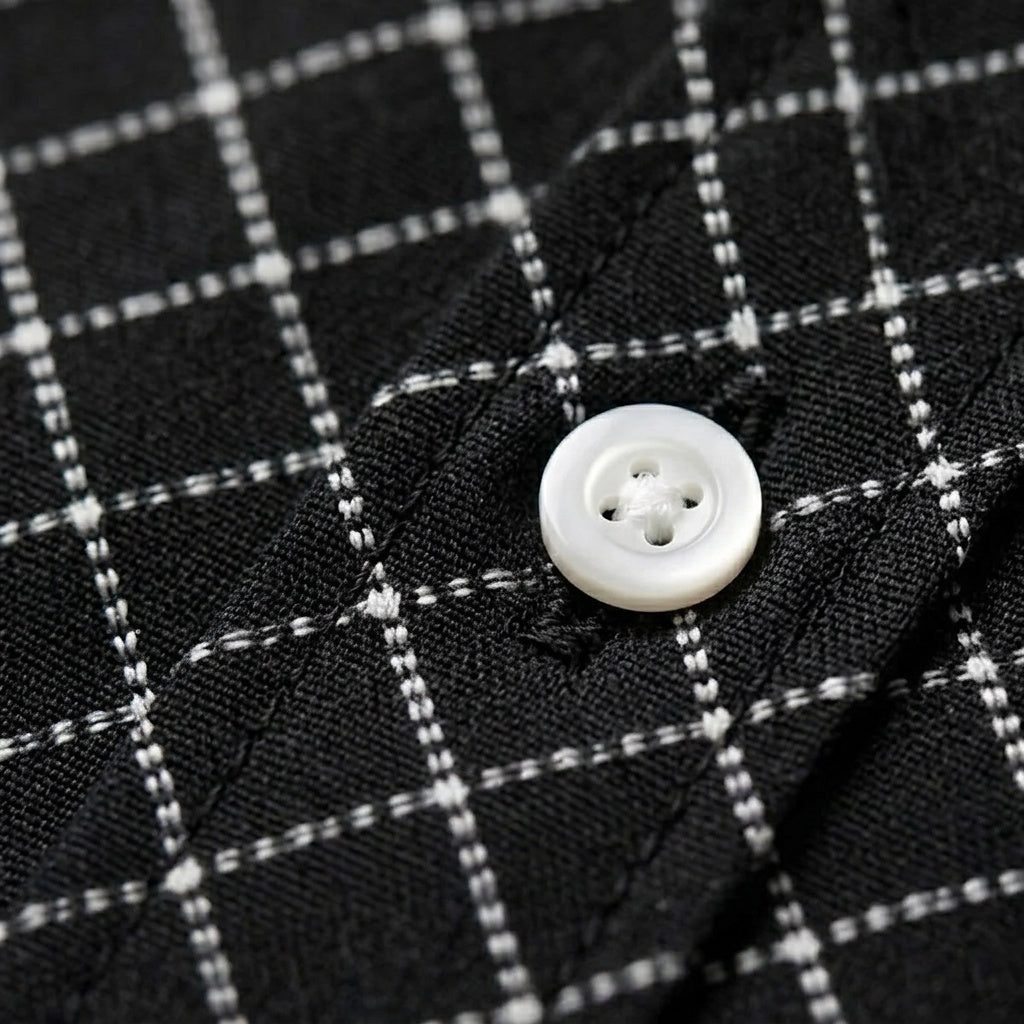 Chemise à manches longues pour homme avec imprimé géométrique 9