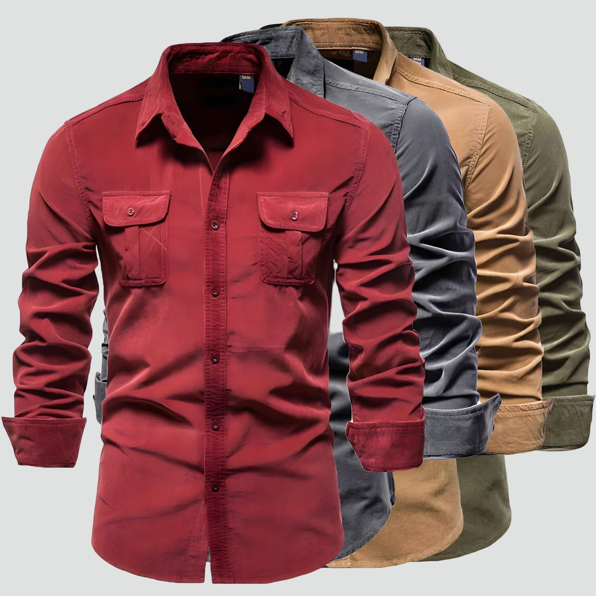 Chemise utilitaire à manches longues pour homme 2