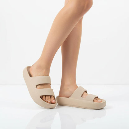 Claquettes à enfiler à deux brides pour femme 3