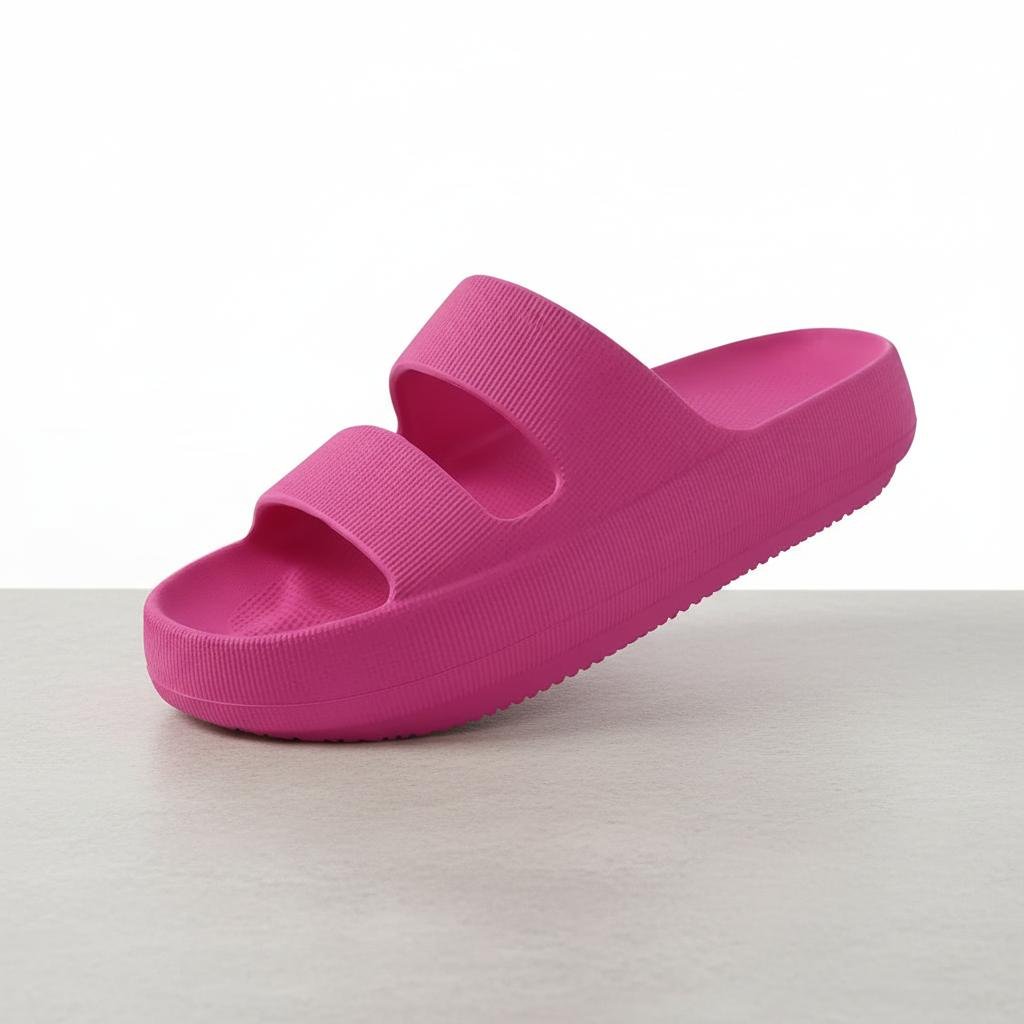 Claquettes à enfiler à deux brides pour femme 8