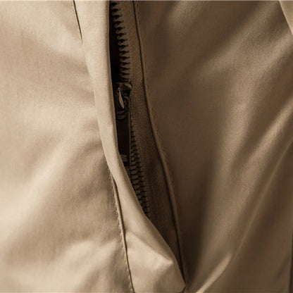 Blouson Bomber Homme avec Fermeture Zippée et Finitions Côtelées